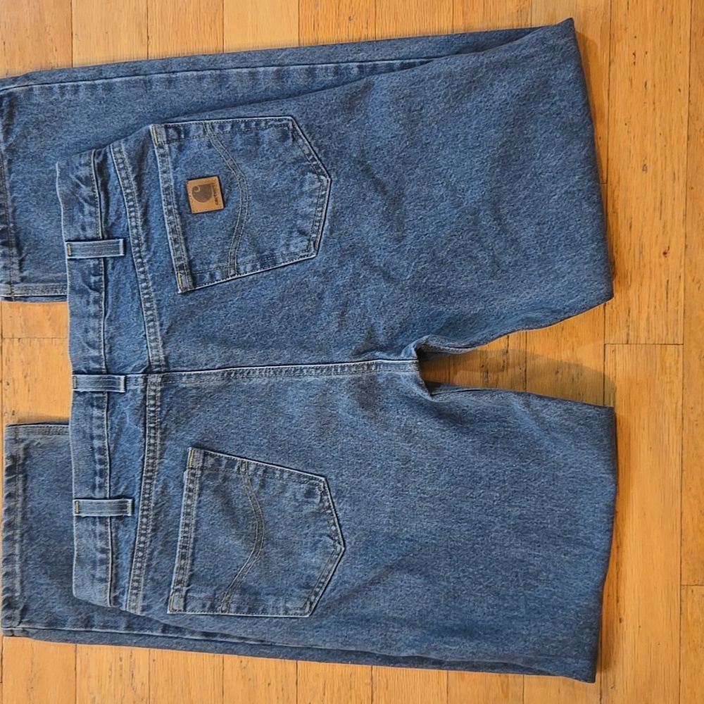 Carhartt Jeans Mens 36x44 (35x33 Actual) Relaxed Fit Straight Leg Denim - Picture 10 of 12